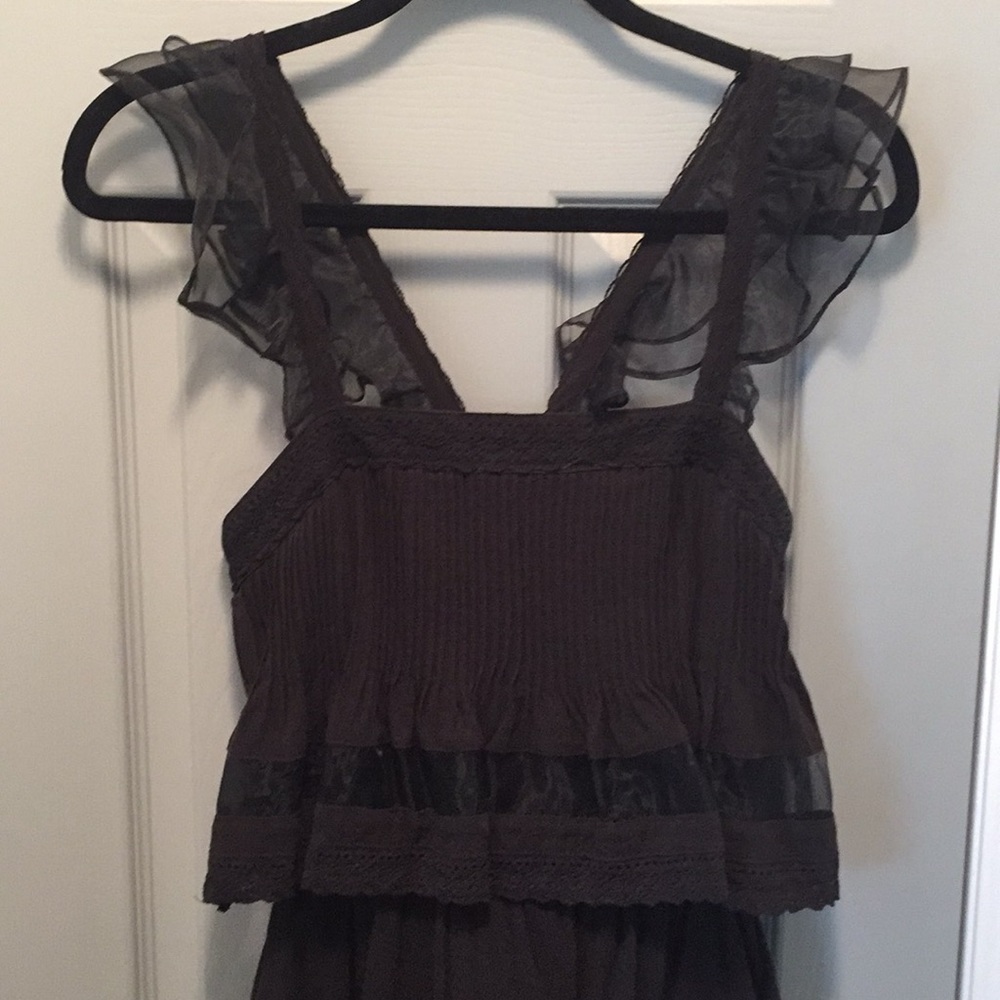 Black frilly dress